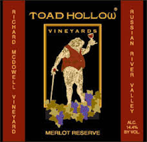 Toad Hollow Merlot Reserve Richard McDowell Vineyard 2018
