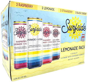 Surfside Lemonade + Vodka Seltzer Variety Cans 8pk
