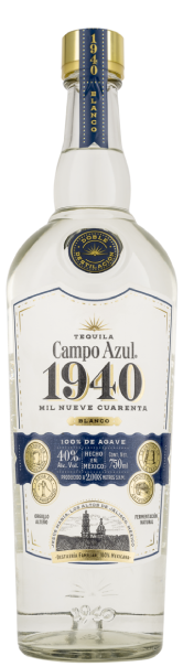 Campo Azul Tequila Blanco 1940 80@ Campo Azul Tequila Blanco 1940 80@