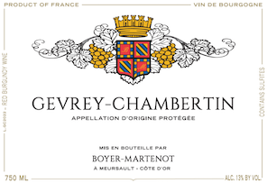 Yves Boyer-Martenot Gevrey Chambertin
