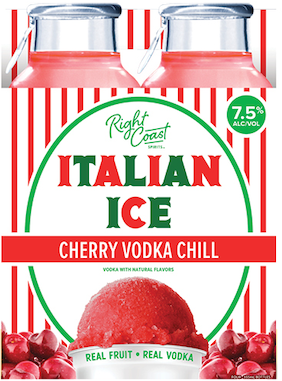 Right Coast Italian Ice Cherry Vodka Chill 4pk