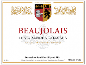 Paul Durdilly Beaujolais Les Grandes Coasses