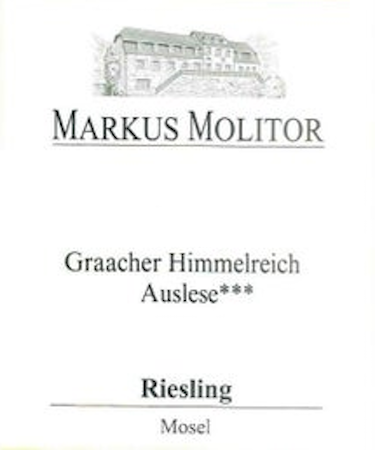 Markus Molitor Graacher Himmelreich Riesling Auslese*** White Capsule