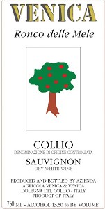 Venica Sauvignon Blanc Ronco delle Mele Venica Sauvignon Blanc Ronco delle Mele