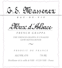 Massenez Grappa Marc d'Alsace