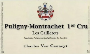 Charles Van Canneyt Puligny Montrachet Premier Cru Le Caillerets