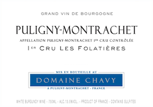 Domaine Chavy Puligny Montrachet 1er Cru Les Folatieres