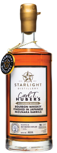 Starlight Distillery Bourbon Whiskey Carl T. Huber's 'Mizunara Reserve' Starlight Distillery Bourbon Whiskey Carl T. Huber's 'Mizunara Reserve'