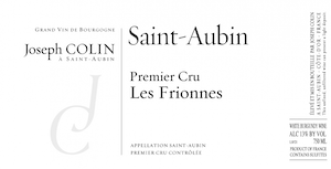 Joseph Colin Saint Aubin Premier Cru Les Frionnes Joseph Colin Saint Aubin Premier Cru Les Frionnes