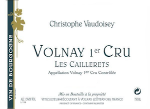 Christophe Vaudoisey Volnay Premier Cru Les Caillerets
