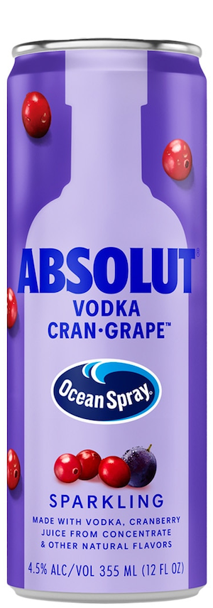 Absolut Cocktails Ocean Spray Vodka Cran•Grape