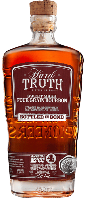 Hard Truth Bourbon Sweet Mash Four Grain Small Batch Bottled In Bond 4 Year