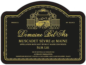 Domaine du Bel Air Muscadet Sevre Maine sur Lie