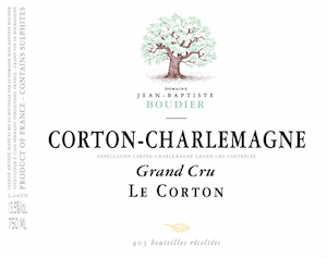 Domaine Jean-Baptiste Boudier Corton Charlemagne Grand Cru Le Corton
