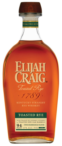 Elijah Craig Straight Rye Whiskey Toasted