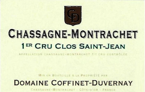 Domaine Coffinet-Duvernay Chassagne Montrachet 1er Cru Clos Saint-Jean Blanc