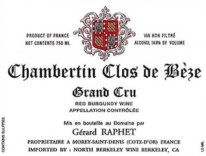 Gerard Raphet Chambertin Clos de Beze Grand Cru