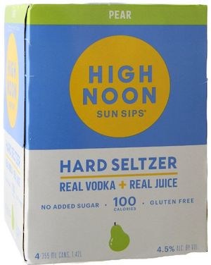High Noon Sun Sips Pear Seltzer Can 4pk