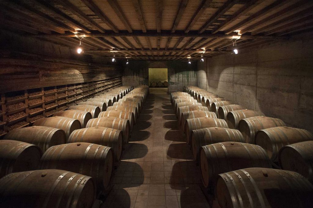 Malvira wine barrel aging