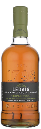 Ledaig Scotch Single Malt Triple Wood Wine, Bourbon & Port Cask Finish