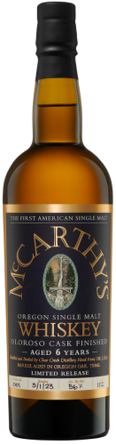 Clear Creek Distillery McCarthy's Whiskey Single Malt 6 Year Oloroso Sherry Cask Finish Clear Creek Distillery McCarthy's Whiskey Single Malt 6 Year Oloroso Sherry Cask Finish