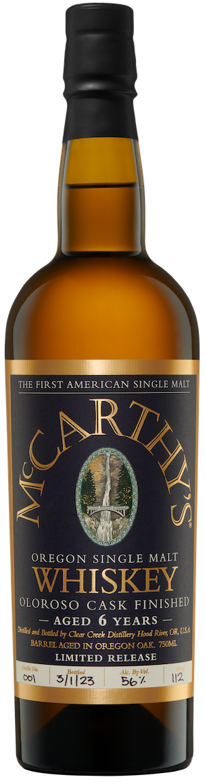 Clear Creek Distillery McCarthy's Whiskey Single Malt 6 Year Oloroso Sherry Cask Finish