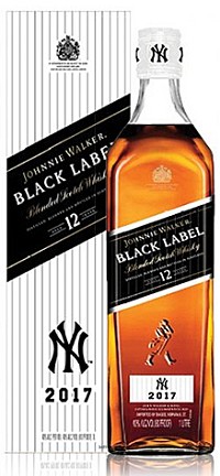 Johnnie Walker Scotch Black Label Yankees Edition Johnnie Walker Scotch Black Label Yankees Edition