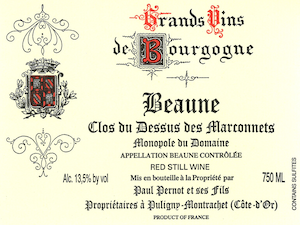 Paul Pernot Beaune Clos du Dessus des Marconnets Paul Pernot Beaune Clos du Dessus des Marconnets