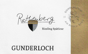 Gunderloch Nackenheimer Rothenberg Riesling Spatlese Gunderloch Nackenheimer Rothenberg Riesling Spatlese