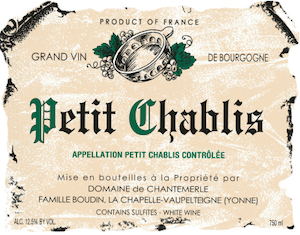 Domaine Adhemar et Francis Boudin Petit Chablis Domaine Adhemar et Francis Boudin Petit Chablis