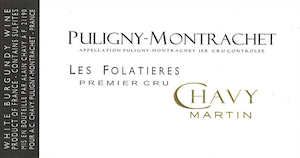 Chavy-Martin Puligny Montrachet 1er Cru Folatieres Chavy-Martin Puligny Montrachet 1er Cru Folatieres