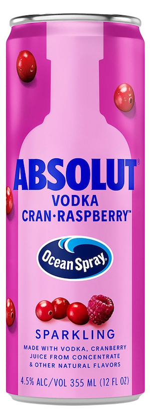 Absolut Cocktails Ocean Spray Vodka Cran•Raspberry