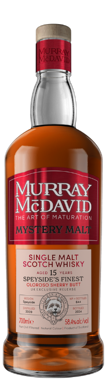 Speyside's Finest By Murray McDavid Scotch Single Malt Mystery Malt Single Barrel Cask Oloroso Sherry Butt 15 Year