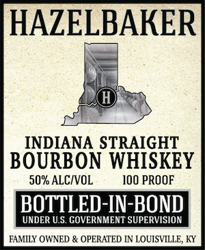 NULU Straight Bourbon Whiskey "Hazelbaker Bottled In Bond - 7 Year"