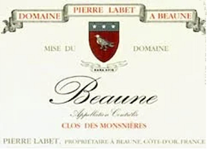 Pierre Labet Beaune Clos des Monsnieres Rouge