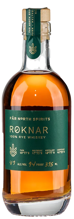 Far North Spirits Rye Whiskey 100% Roknar