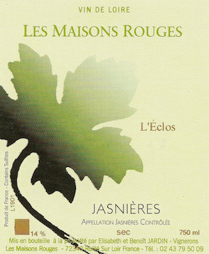 Domaine Les Maisons Rouges Jasnieres Sec L'eclos