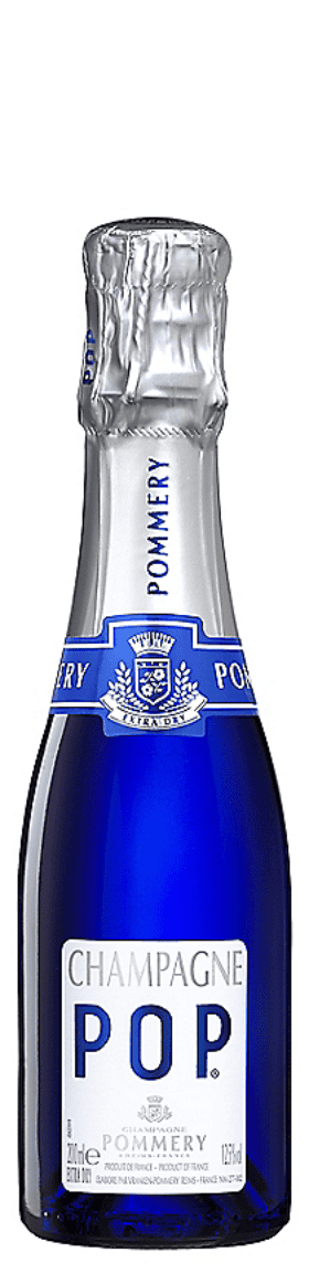 Pommery Champagne Pop Extra Dry NV 187ml - Buy online at SaratogaWine.com, image size:280x1144