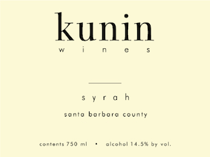 Kunin Syrah Santa Barbara County