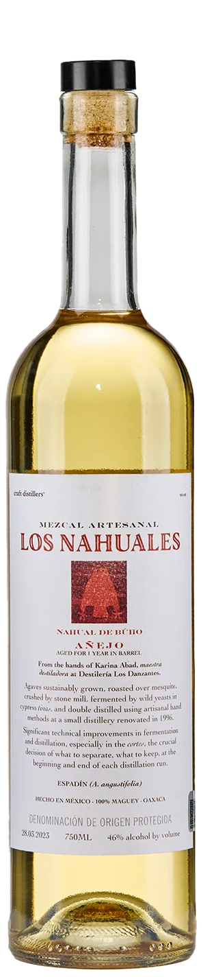 Los Nahuales Mezcal Artesanal Anejo Nahual de Buho