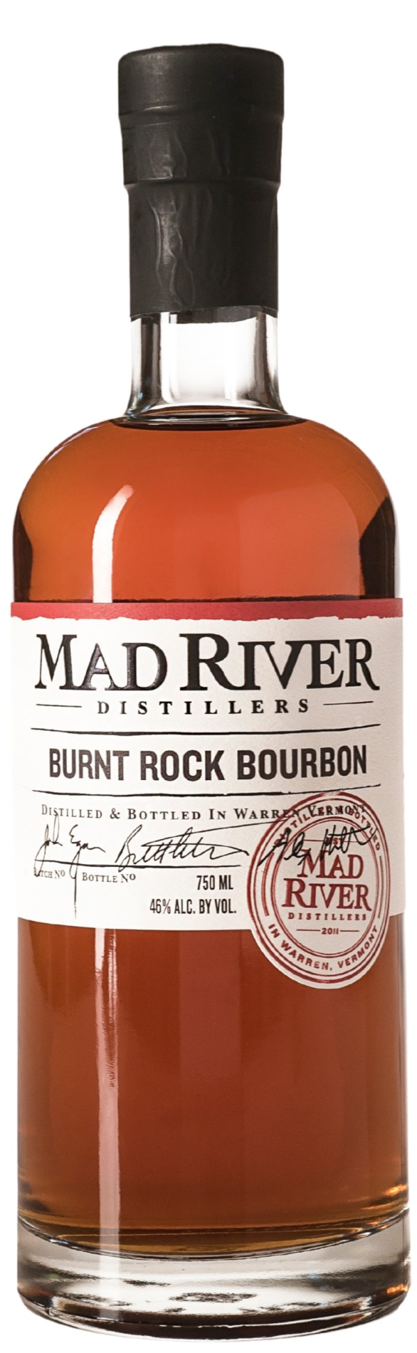 Mad River Distillers Bourbon Whiskey Burnt Rock