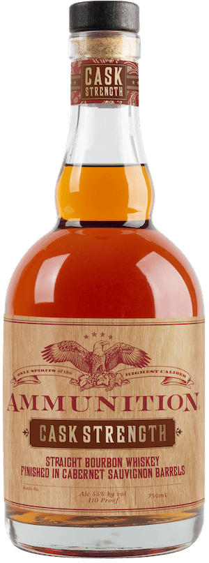 Ammunition Straight Bourbon Whiskey With Cabernet Sauvignon Finish Cask Strength Ammunition Straight Bourbon Whiskey With Cabernet Sauvignon Finish Cask Strength
