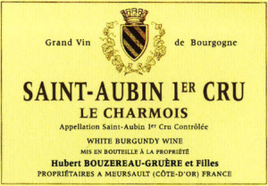 Domaine Hubert Bouzereau-Gruere Saint Aubin Premier Cru Le Charmois
