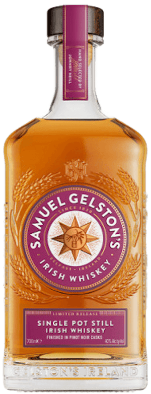 Samuel Gelston's Irish Whiskey Single Pot Still Pinot Noir Cask Finish