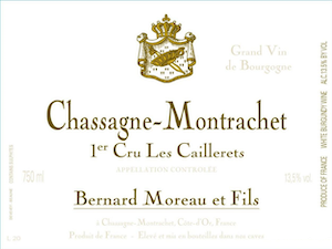 Alex Moreau Chassagne-Montrachet Premier Cru Cailleret Alex Moreau Chassagne-Montrachet Premier Cru Cailleret
