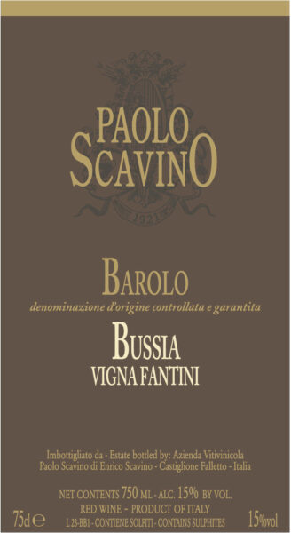 Paolo Scavino Barolo Bussia - Vigna Fantini