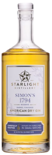 Starlight Distillery Gin American Dry Simon's 1794 Reserve 'Barrel-Finished'