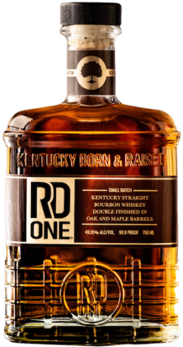 RD1 Spirits Straight Bourbon Whiskey Small Batch Oak And Maple Barrel Double Finish