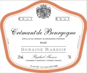 Domaine Marsoif Cremant de Bourgogne Brut Blanc de Noirs
