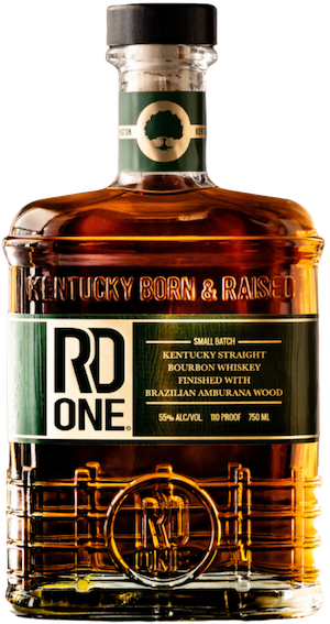 RD1 Spirits Straight Bourbon Whiskey Small Batch Brazilian Amburana Wood Finish